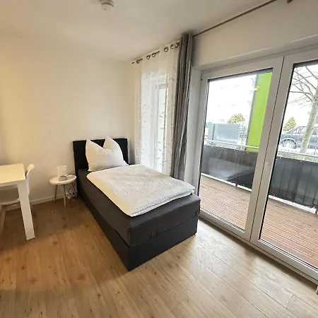 Business Mit Balkon, 1 Person, Zentrumsnah 公寓 阿沙芬堡