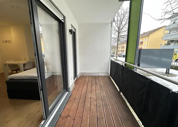 Business Mit Balkon, 1 Person, Zentrumsnah 公寓 阿沙芬堡